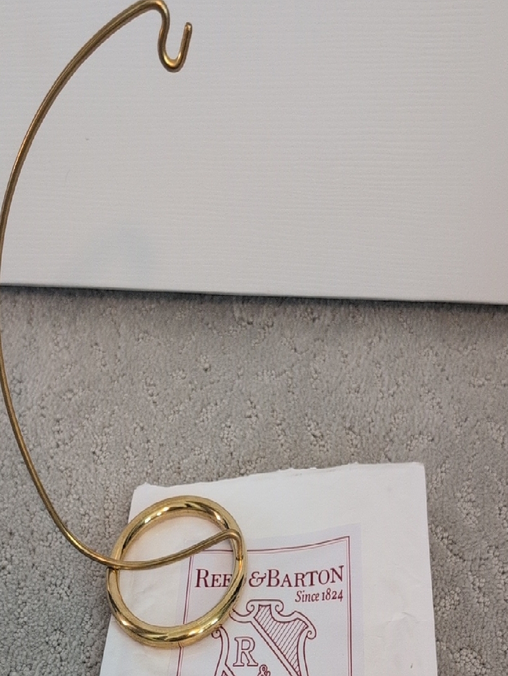 Reed & Barton Gold Hoop Display Stand